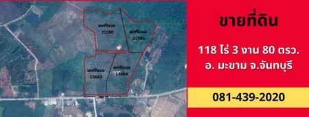 ขายที่ดินถมแล้วทำเลดี-และติดถนน-118-ไร่-3-งาน-80-ตรว-จังหวัดจันทบุรี