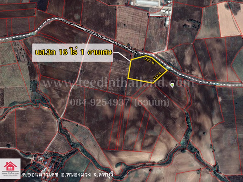 ขายที่ดินหนองม่วง-ขายที่ดินชอนสารเดช-16ไร่-1งาน-เศษ-นส3ก-ตชอนสารเดช-อหนองม่วง-จลพบุรี-รหัส-l346