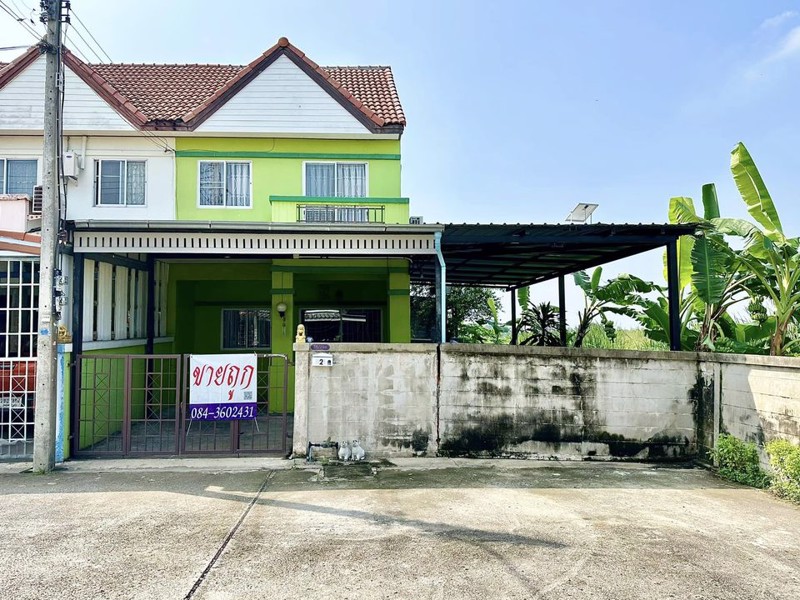 ขายด่วน-ขายถูก-ทาวน์เฮ้าส์2ชั้น-หลังริม-พื้นที่เยอะ-452-ตรว