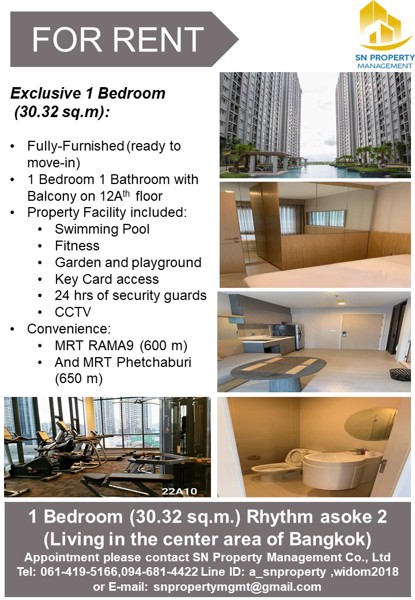 ให้เช่า-คอนโด-rhythm-asoke2-1นอน-1-น้ำ-3032-ตรม-ตกแต่งครบพร้อมอยู่-ใกล้แยกพระราม9