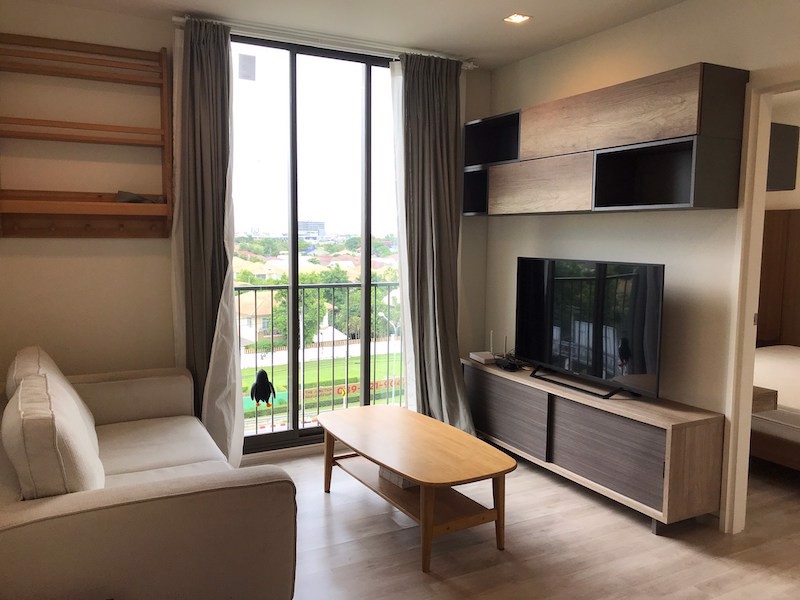 ให้เช่า  คอนโด chambers-cher-ratchada-ramintra ขนาด 43 ตรม ชั้น 7 เครื่องใช้ไฟฟ้าครบ พร้อมอยู่ ห้