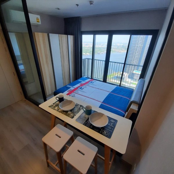 ให้เช่าคอนโด-the-politan-rive-ห้องวิวแม่น้ำ-พร้อมอยู่-ขนาด-30-ตรม-รับเช่าระยะสั้น-และยาว-