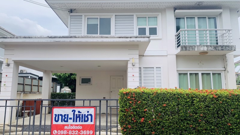 ให้เช่าบ้านเดี่ยวบางใหญ่ หมู่บ้านเพอร์เฟคพาร์ค พระราม 5 บางใหญ่ บ้านเดี่ยว 2 ชั้น 3 ห้องนอน 3 ห้องน้