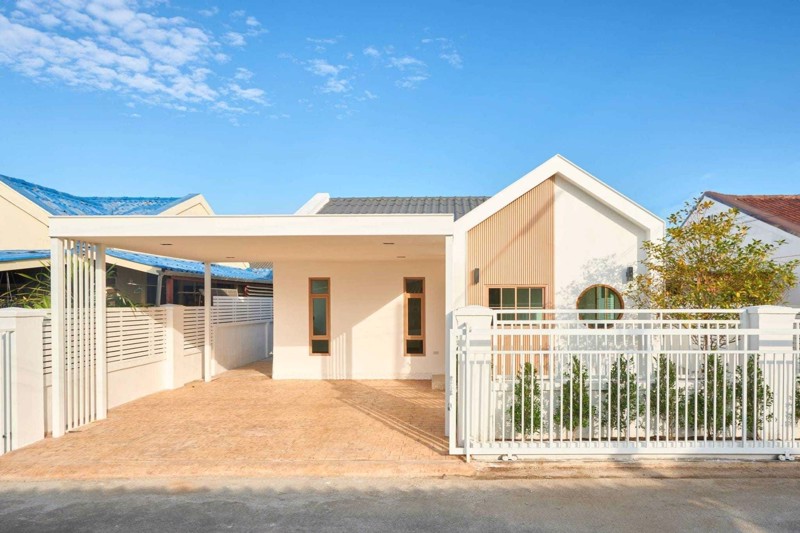 บ้านเดี่ยวชั้นเดียว-สร้างใหม่-สไตล์มินิมอล