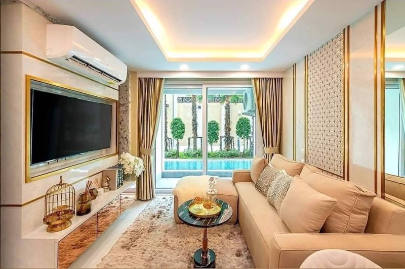 🔥ราคาดีสุดคุ้ม🔥⚜️-ห้อง-pool-access-เดินลงสระได้เลย-ใหม่-พร้อมเฟอร์-กับโครงการสวนน้ำหรู-ดุสิต-แกรนด